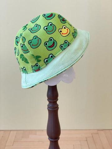 [MDF015a] Mui Summer bucket hat 小青蛙 / frog ♡  肥妹  size ♡