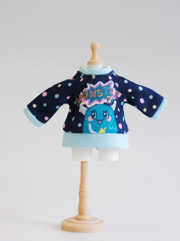 [OF356] Monster Sweater Bubble Navy