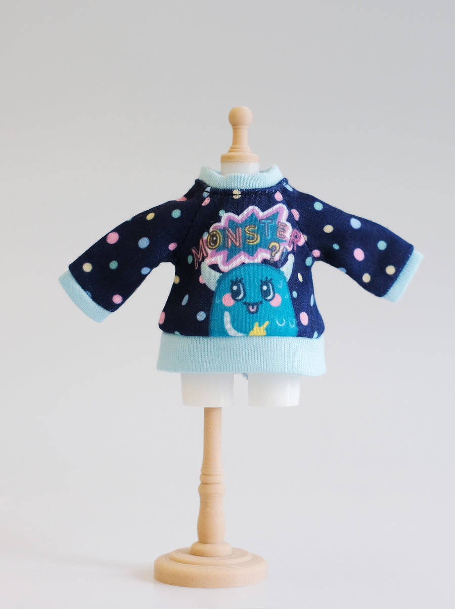 [OF356] Monster Sweater Bubble Navy