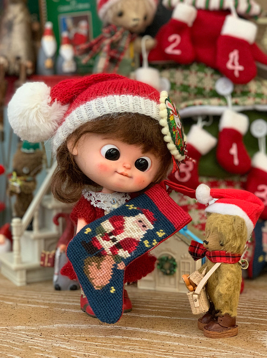 [ATY-22-Or] Cross stitch Stockings Ornaments (Santa Claus)