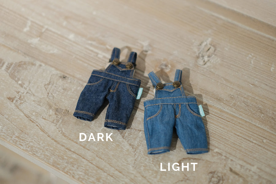 [OF288] Mui-Denim Overalls Unwashed (Light)